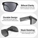 LADEESSE 3 Pack Bifocal Reading Sunglasses For Men/Women - Fashion UV400 Sunglasses With Readers Built In Sun Outdoor Protection1.75