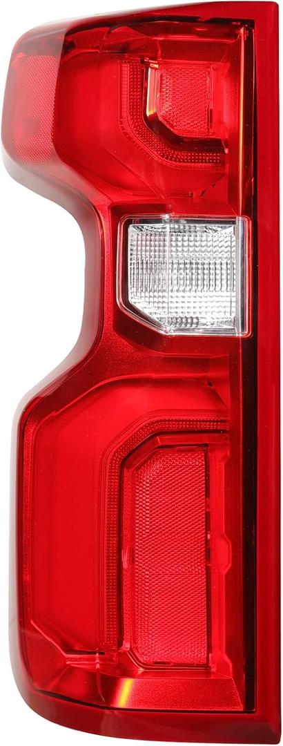 Boine Left Driver Side Tail Light Compatible With 2019-2023 Chevy Silverado 1500 2500HD 3500HD LED Model Rear Light Housing - Bulb and Harness Included (Led Typel, Left Driver Side)