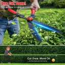 Hedge Clippers Shears Sharp Clean Cuts - Teflon Coated High Carbon Steel Blades,Ergonomic Comfortable Handle,Lightweight 24.8in Hedges Shears for Gardening Yard Effortless Trimming Shaping Shrubs Bush