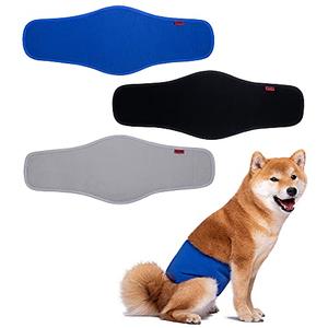 Dog Diapers Male, ACDOK Reusable Belly Bands for Male Dogs Wraps (Pack of 3) Upgrade Durable Delly Diapers for Dogs