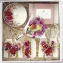 Mothers Day & Birthday Basket for Mom Luxury Gift Box with Candle, Ready to Gift Floral Keepsake, Thoughtful Mom Present from Daughter or Son