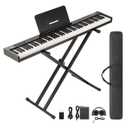 88 Keys Piano Keyboard Set, Electronic Digital Piano with Built-in Speaker Microphone, Portable Keyboard Gift Teaching for Beginners, Electric Piano