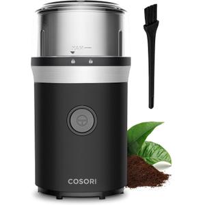 COSORI Coffee Espresso Grinder Electric, Food Grade Stainless Steel Blades, 12 Cups, Black
