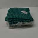 ToLanbbt Modular Interlocking Cushion 12P 11.8" x 11.8" Interlocking Rubber Floor Drain Holes Non-Slip Splicing Drainage Mats for Deck, Shower, Kitchen, Drain Pool, Sauna Bath, Indoor Outdoor (Green)