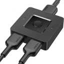 HDMI Switch 4k@60hz, BD&M Bidirectional HDMI Switcher 2 in 1 Out, Manual HDMI Hub Supports HD Compatible with Laptop PC Xbox PS5/4/3 Blu-Ray Player Fire Stick Roku and More