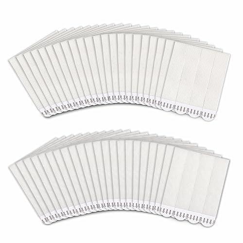 MOVELYST 60-Pairs(120 Strips) Large Picture Hanging Strips Heavy Duty, Removable Hook and Loop Tape, Picture Hanger Damage Free, Waterproof Adhesive Strips for Frame Hanging