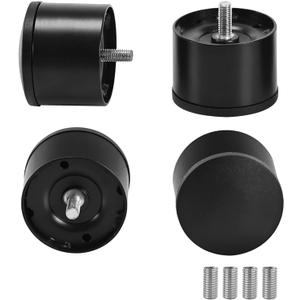 2 Inch Metal Bed Legs Replacement for Electric Adjustable Bed Base Frame, Non-Adjustable Screw in Short Legs (2 inch, M8 Thread) (Set of 4)