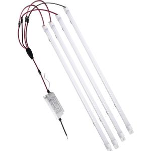 Magnetic Mount 4FT LED Retrofit Kit,72W 2X4FT(1 Driver & 4 LED Strips),150LM/W,4000K Natural Light,0-10V Dimmable,T8 T10 T12 Replacement kit for Troffer, Quick Easy Install