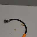 Tire Inflator Hose Adapter with 360-Degree Swivel Tire Air Chuck, 11 Inch Lock On Air Hose with Rotating Nozzle & Converting Nuts, Schrader Valve Adapter for Tire Pump Connect Air Compressor