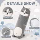 Long Plush Cute Body Pillows 39" Cuddle Stuffed Animal Shaped Bed Body Pillows Soft Cotton Plushies Doll Toy Gifts (Husky, 39 Inch)