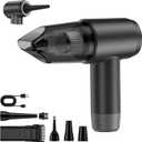 Fanisic Car Vacuum Handheld Vacuum Cleaner/Air Duster, 18000PA Strong Suction with Brushless Motor, Rechargeable Dust Buster/Hand Pump Low Noise for Car Detailing Home Office Cleaning (Greysilver)