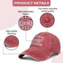 Birthday Gifts for Men Women, Personalized 18th/21st/25th/30th/40th/50th ...90th Birthday Ideas Gift, Vintage Baseball Hat (Pink)