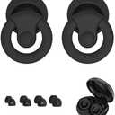 4 PACK Doperock 33DB Ear Plugs for Noise Reduction, Reusable Concert Earplugs Hearing Protection, Soft Silicone Ear Plugs for Sleeping, Focus, Noise Sensitivity - 8 EarTips in XS/S/M/L