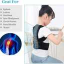 Lexniush Professional Posture Corrector for Kids and Teens, Effective Upper Back Posture Brace for Teenagers Boys Girls Spinal Support to Improves Slouch, Prevent Humpback, Relieve Back Pain, S