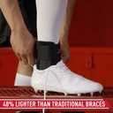 McDavid Stealth Lace-Free Ankle Brace, Lightweight Support and Stability with Flex-Support Stays for Cleats, Men and Women, Large