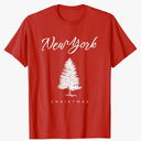 New York Christmas T-Shirt Women XS Size