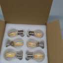 6-Pack G45 E26 LED Small Globe Bulbs 60Watt Equivalent, 2700K Warm White, 550Lumens, 6W G16.5 Vintage Chandelier Light Bulbs, Non-Dimmable, LED Filament Clear Glass Candle lamp for Home Office Decor