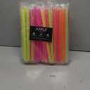 Juvale 100 Disposable Plastic Drinking Straw - Individually Wrapped Jumbo Smoothie Straws for Boba, Fruit, Milkshakes & Bubble Tea (4 Colors, 0.5-Inch Diameter, 10-Inch Length)