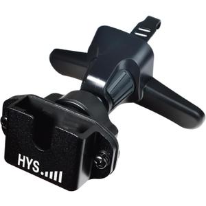 HYS Car Mount Air Vent Holder with Metal Hook Clip, Stable Handheld CB Radio/Remote Speaker Mic Holder - Car Vent Mobile Amateur Radio with Belt Clip&Universal Round Knob Base Mount