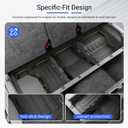 2nd Row Under Seat Storage Mat Compatible with 2022-2026 Toyota Tundra Under Seat Organizer Liner Storage Liner Replacement for 2022-2026 Toyota Tundra Accessories