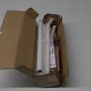 White Wrap Around Curtain Rods 66 to 120Inch:Blackout Adjustable Window Curtain Rod,Room Darkening Heavy Duty Curved French Metal Single Drapery Rods for Bedroom Kitchen Easy Install,Pure White