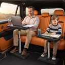 Car Desk for Laptop, Adjustable Car Seat Tray Table for Seat Food Eating, Essentials Laptop Stand for Long Trips