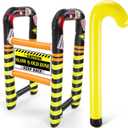 Arrowbash 2 Pcs Over The Hill Birthday Decorations Inflatable Walker and Cane Blow up Humorous Funny Gag Gifts for 40th 50th 60th Old People Birthday Party Decor