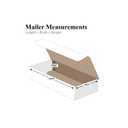 BOX USA BM1575 Corrugated Mailers, 15" x 7" x 5", White (Pack of 50)