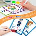 Torlam CVC Word games Phonics Games Sight Words Flash Cards, Spelling Reading Learning Flashcards, Speech Therapy Toy Preschool Kindergarten Classroom Learning Activities Must Have Homeschool Supplies