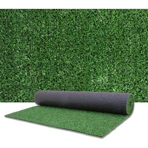 Artificial Grass Outdoor Indoor, 4 FT x 6 FT Faux Turf Lawn, 0.4" Artificial Grass Rug for Patio, Rug Synthetic Grass Mat with Drainage Holes