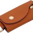 Hillman 5040531 Leather Keychain Card Holder Assorted Black & Brown