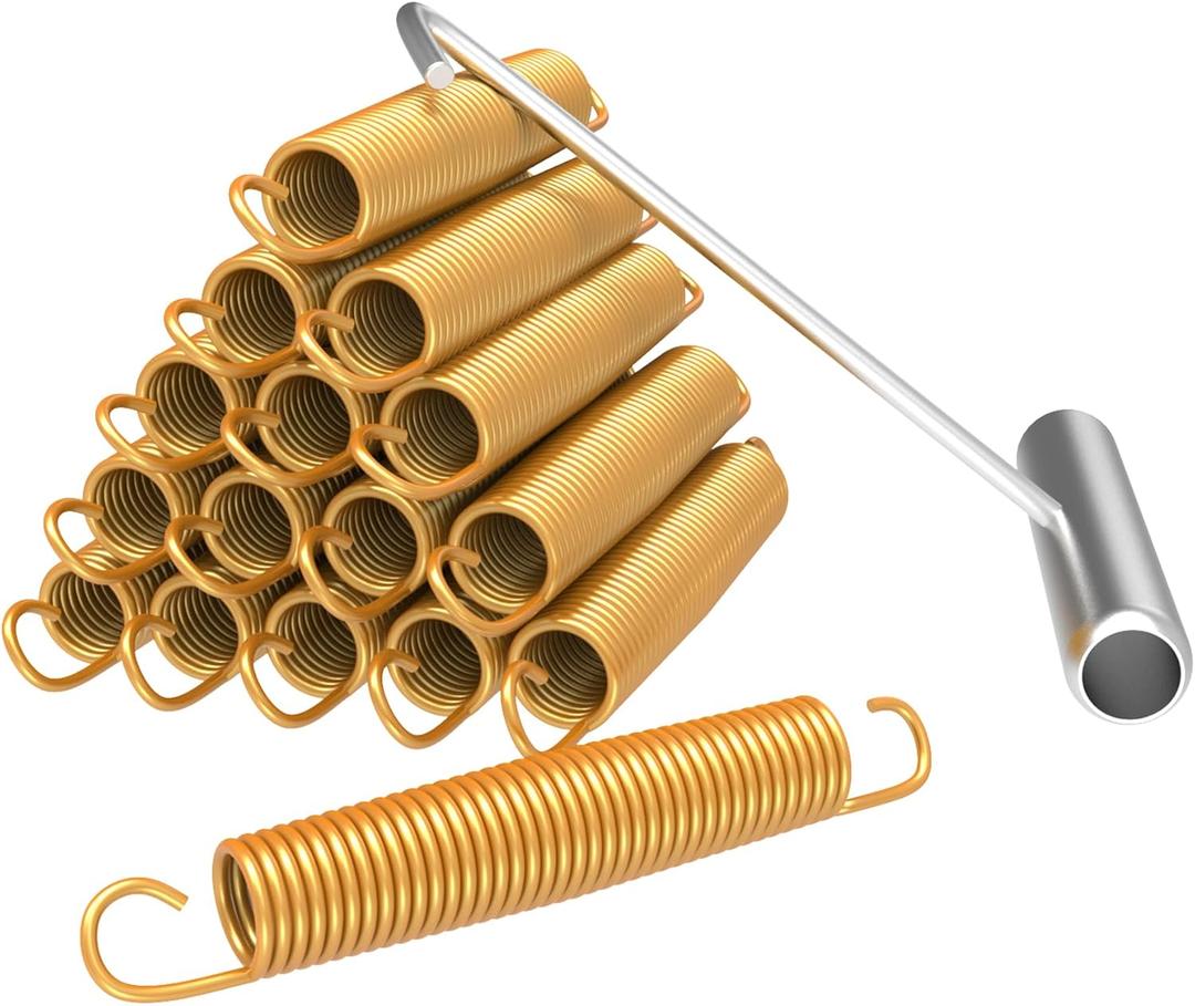5.5" Trampoline Springs with Free T-Hooks, Replacement Trampoline Springs, High-Extension,Weather-Resistant Commercial Size Springs,Trampoline Accessories 20 Pack