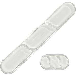 LJYZMD Ergonomic Cooling Gel Wrist Rest Pad for Computer Keyboard and Mouse, Arm Support with Non-Slip Base for Desk Cute Accessories (Classic, Transparently, Suitable for Keyboard and Mouse Set)