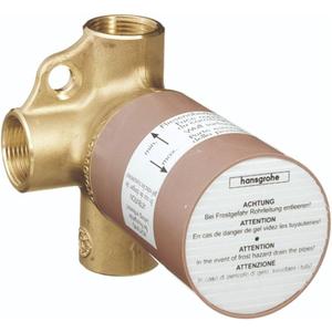hansgrohe 15984181 Rough Trio Diverter Valve,Brass, .75