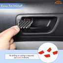 Aunginsy Inner Door Handle Bowl Cover Trim Compatible with Toyota Tacoma 2006-2015 Pickup Soft Carbon Fiber Front Rear Door Handle Cup Bowl Panel Scratches Protector Decorative Sticker Accessories