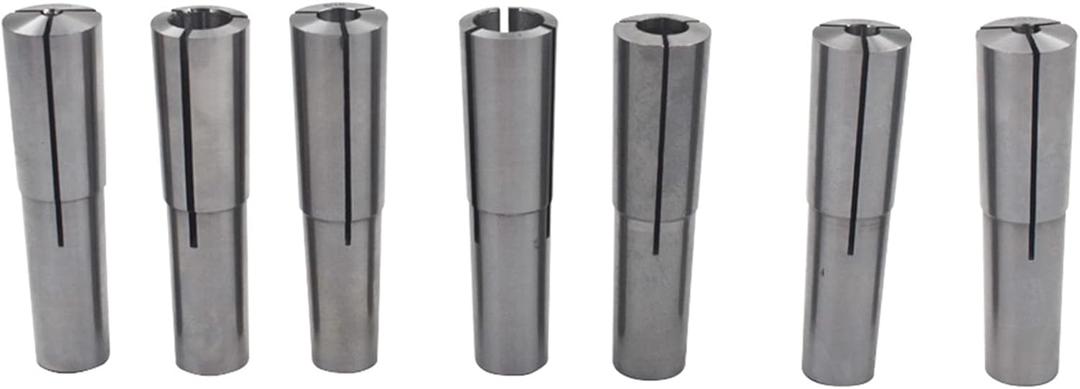 MT2 Taper Collet Set Bore Size 1/8-1/2 inch for Machining Turning 7 Pack