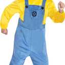 Disguise Kevin Minion Costume for Kids, Official Minions Rise of Gru Kevin Costume Outfit and Headpiece, Child Size Small (4-6)
