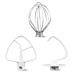 [2025 NEW] Stainless Steel K45DH Coated Anti-Stick Dough Hook & K45WW Wire Whip & K45B Coated Flat Beater Stand Mixer Accessories For Kitchen Tilt-Head Aid Stand Mixer by puxyblue