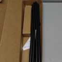 5/8 Diameter Curtain Rods 30-90 Inch, for 30-84 Inch Windows, Adjustable Splicing Black Curtain Rods for Windows with Brackets, Window Rod Long Small Curtains Rod