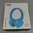 noot products Kids Headphones K22 Foldable Stereo Tangle-Free 5ft Long Cord 3.5mm Jack Plug in Wired On-Ear Headset for iPad/Amazon Kindle Fire/Boys/Girls/Laptop/School/Tablet (Teal/Lime)
