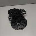 FlagShip 50 Vertuo Pods Carousel Holder Black Coffee Pod Holder 360° Rotating Rack Stand for Vertuoline Pods 5 Tier (50 Pods Capacity)