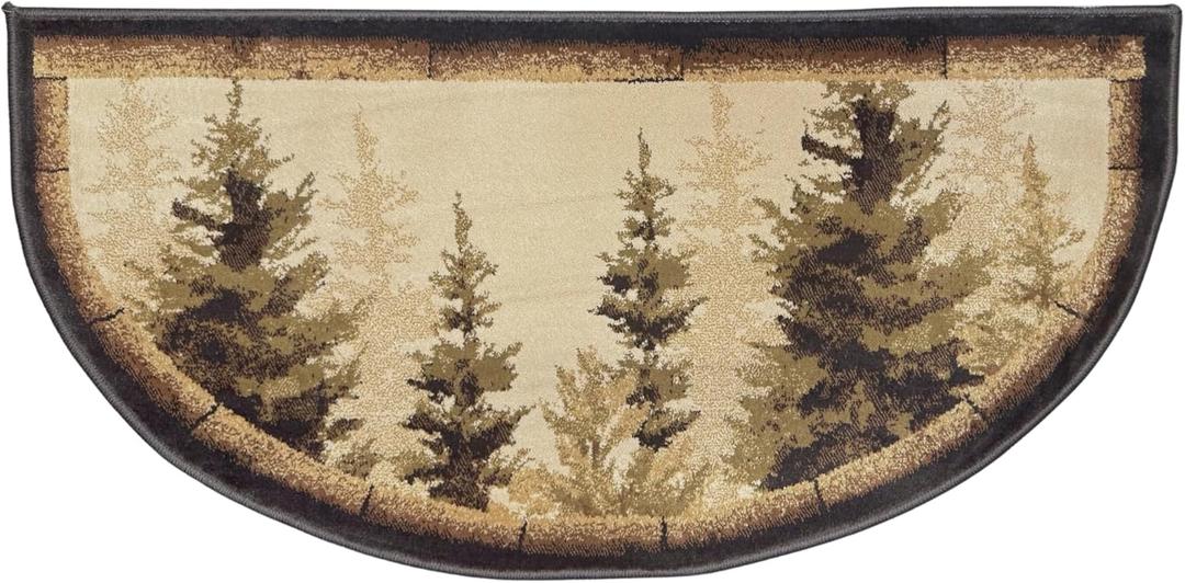 Wilderness Hearth Rug, Area Rug, Welcome mat, Cabin, Nature