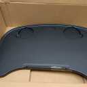 Wheelchair Tray Table - Removable Wheelchair Desk Lap Board Eating Aid for Nursing Patient, Fits Wheelchair Arms of Distance 16" - 20" (Black)
