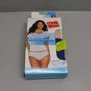 Hanes Women's Organic Cotton Panties Pack, ComfortSoft Underwear, 6-Pack (Colors May Vary), Size 5