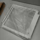 Memrita Window AC Side Panels with Frame Set,Air Conditioner Accordion Filler Curtain Replacement for Window AC Units,Fits Most 8,000 BTU Units,White,2 Pack
