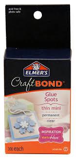 Elmer's CraftBond Glue Spots, Thin-Medium, 1000  Pieces
