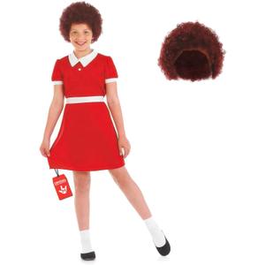 fun shack Little Orphan Costume for Girls, Little Orphan Halloween Costume Kids, Girls Halloween Costumes (Large)