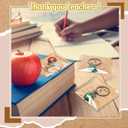 Sureio 12 Pack Teacher Appreciation Gifts Bead Kechain in Bulk, Thank You Help Me Grow End of Year Graduation Teacher Day Gifts for Women