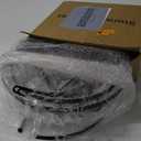 2-Tier Fruit Basket Bowl Stackable Vegetable Storage with Banana Tree Hanger Stand for Kitchen Countertop, Metal Wire Basket for Bread Onions Potatoes Black