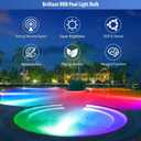 2025 Upgraded Pool Light Bulb, 120V 90W Color LED Pool Lights for Inground Pools, RGB Color-Changing & Remote Control, Enhanced Signal Coverage, E26/E27 Replacement for Pentair & Hayward, Matte Black